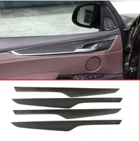 4pcs real carbon fiber interior door decoration panel cover trim car accessories for bmw x5 f15 x6 f16 2014 2018