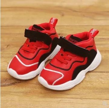 

NEW Leather Sneakers for kids girls Toddler Children Baby Sport Running Casual Shoes J76