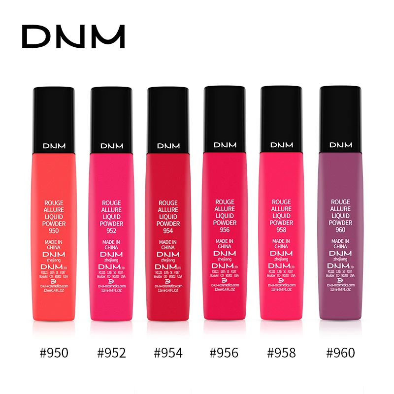 DNM натуральный красящий не ореол окрашивающий бархатный матовый блеск для губ 6