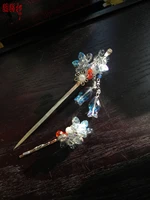 colored glaze vintage original handmade earpick hair stick hair pin hanfu accessory hair stick hair pin