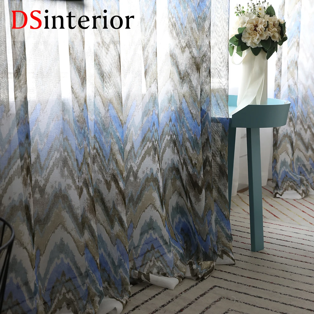 DSinterior морден модная современная Тюль шторы для окна спальни или