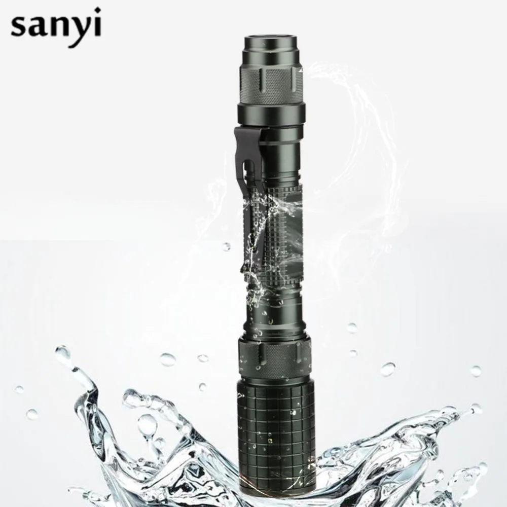 5 режимов Масштабируемые Фонари мощный светодиодный фонарик 2000 люмен