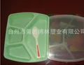 5 решетчатая микроволновая печь Bento Ланч-бокс для пикника, контейнер для хранения фруктов для детей и взрослых, кухонная посуда, Прямая поставка - Цвет: 4 grids green