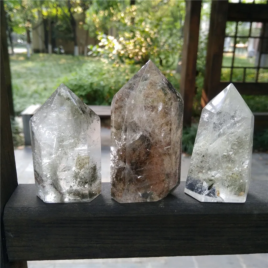 3 шт фантомные кристаллические палочки Ghost кварцевые точки сада Lodalite Scenic