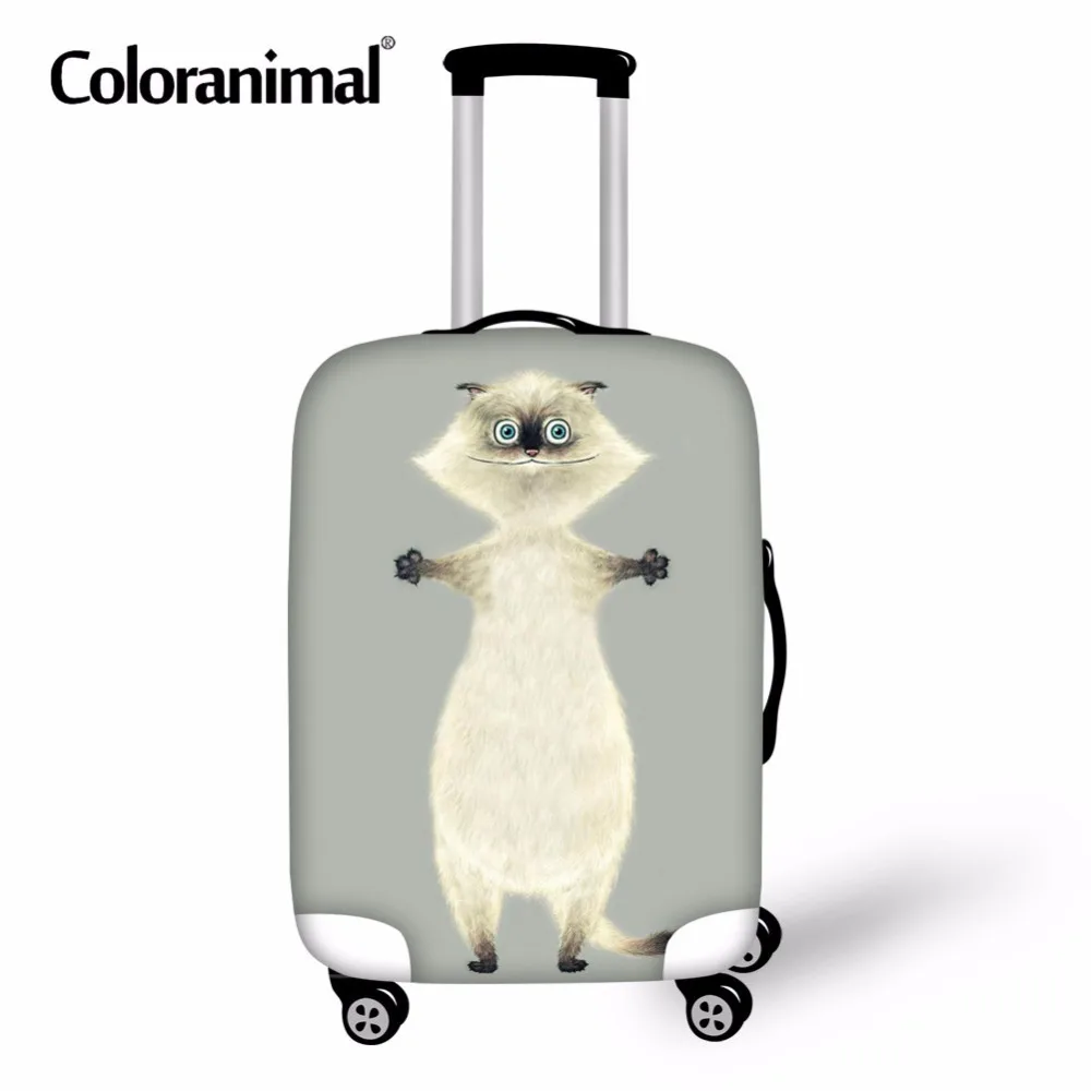 

Защитный чехол для чемодана Coloranimal, эластичный утолщенный чехол на молнии, аксессуары для чемоданов на колесиках, пылезащитный чехол для 18-30...