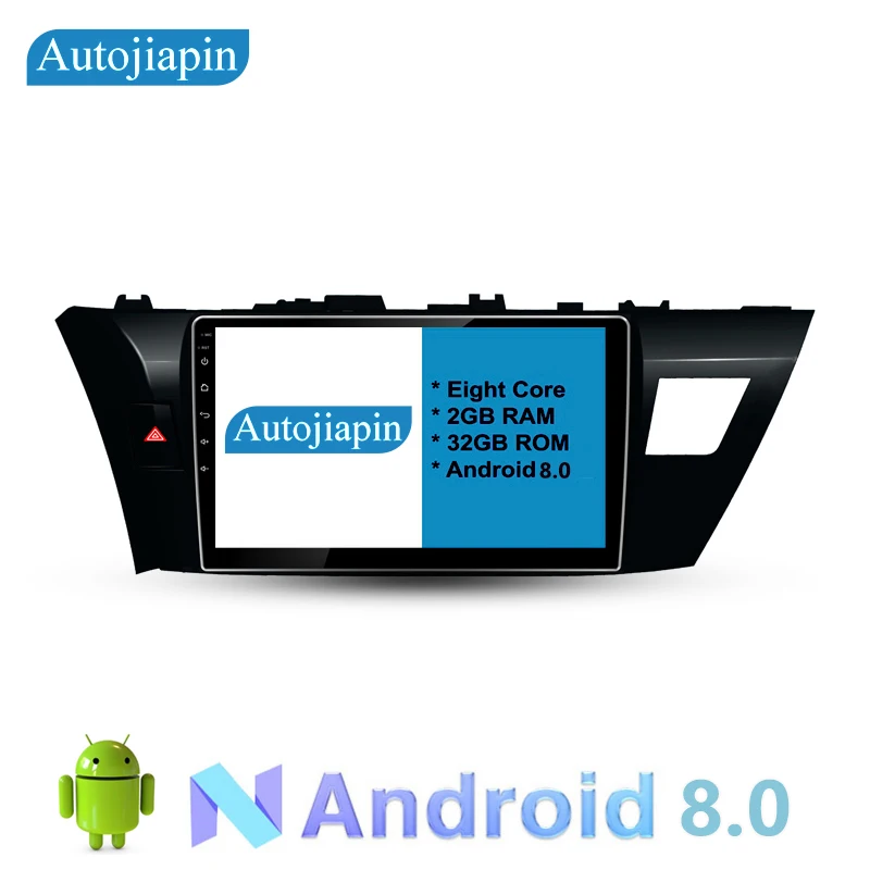 AUTOJIAPIN 9 &quotВосьмиядерный Android 8 0 2G ram 1024*600 автомобильный навигатор для TOYOTA COROLLA 2014