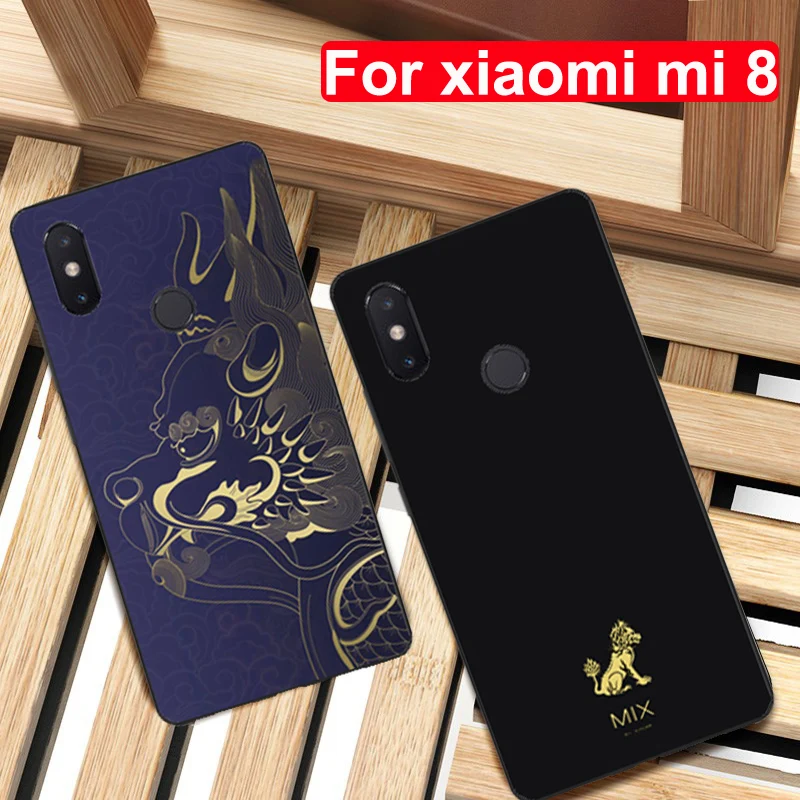 Прозрачные мягкие Мультяшные Чехлы XIE ZHI beast для xiaomi mi 8 силиконовый чехол из ТПУ