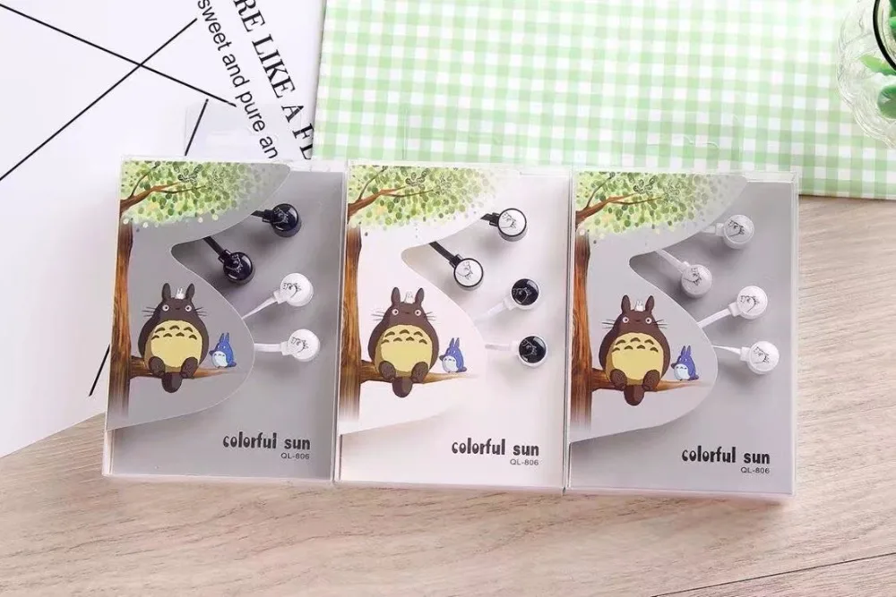2 предмета/партия милый прекрасный мультфильм Тоторо конфеты Цвет 3.5 мм вкладыши