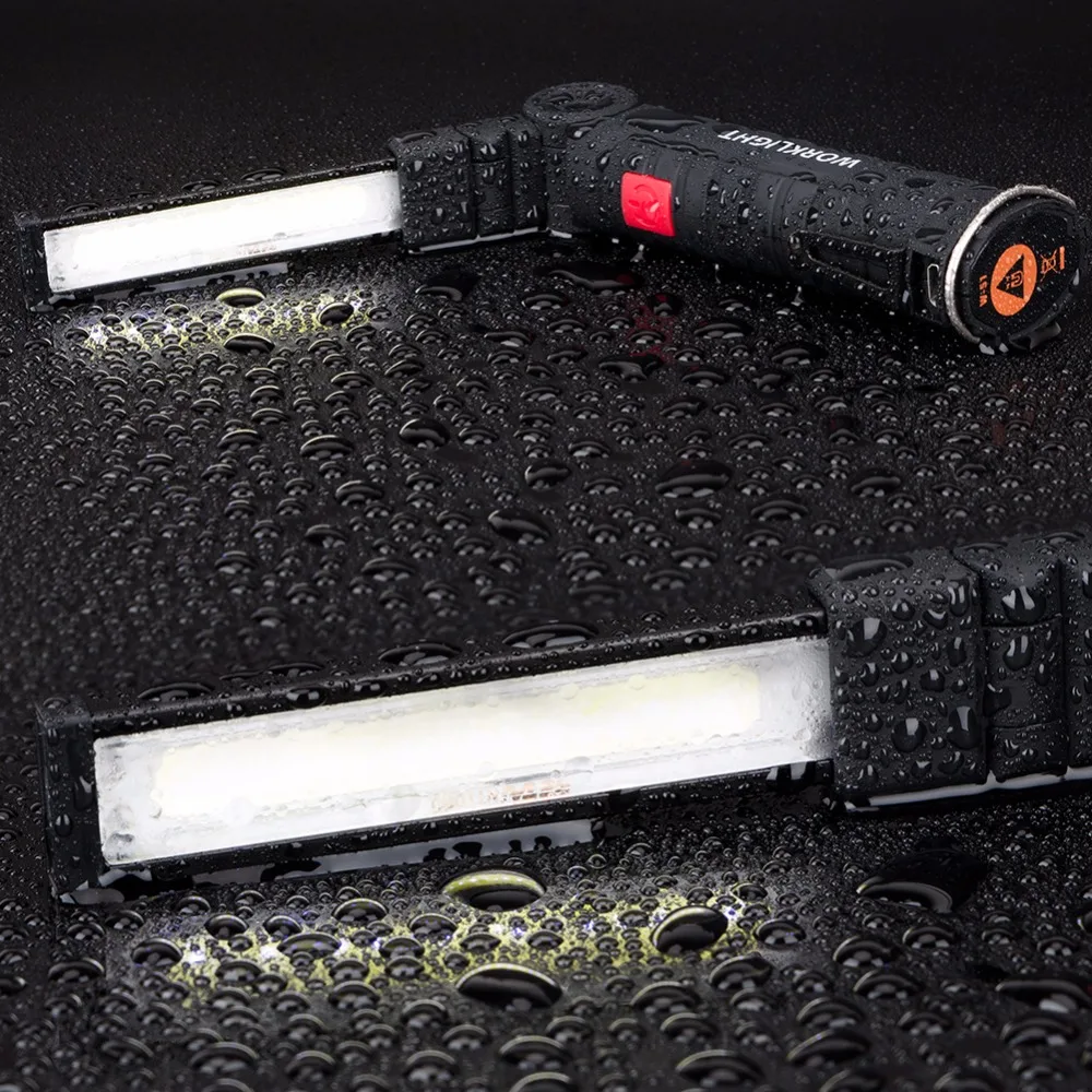 Складной USB фонарь для кемпинга Рабочая лампа перезаряжаемая Встроенная батарея