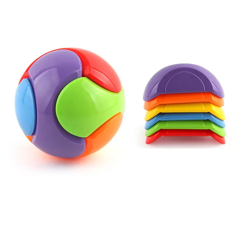 Милые красочные 3D Строительные блоки Детский конструктор мяч игрушка сделай сам