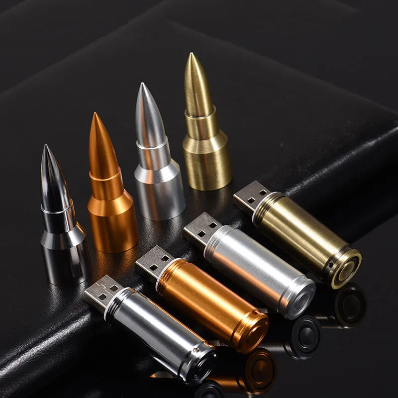 POWERONE металлический флеш-накопитель пуля USB флеш-накопитель 4 ГБ 8 ГБ 16 ГБ 32 ГБ 64 ГБ Флешка флеш-карта USB 2,0 карта памяти с брелоком