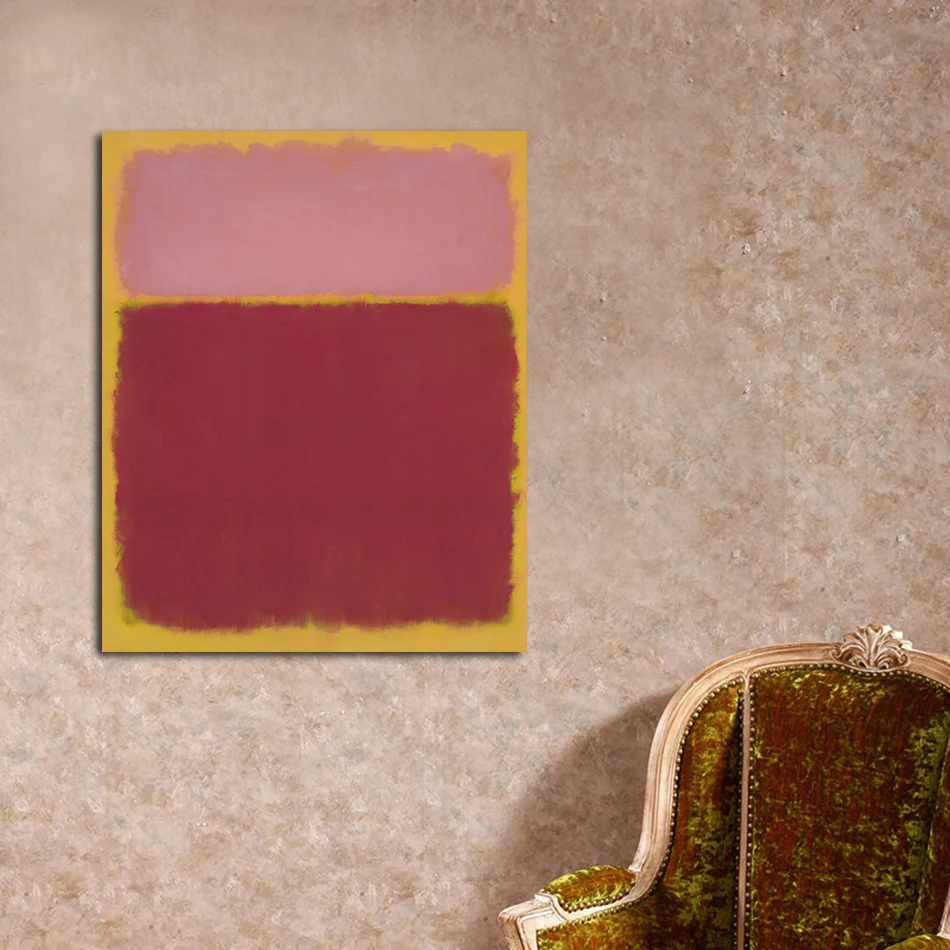 JQHYART Mark Rothko классическая картина маслом Настенная домашний декор для гостиной