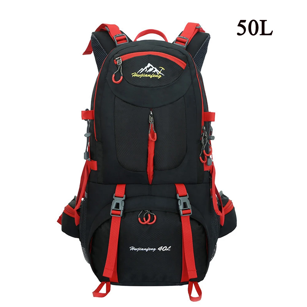 Hiking Backpack 40L/50L/60L Rucksacks Waterproof Backpack Men Outdoor Camping Backpack Gym Bags Travel Bag Women Large Sport Bag - Цвет: Black 50L