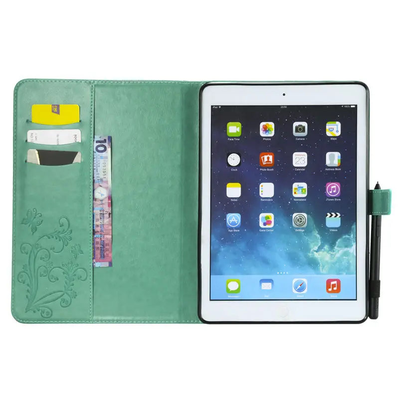 Для Apple нового IPad 9 7 2017 2018 A1822 A1954 планшет 3D бабочка рельефный узор чехол для Air 1 2 / 5 6