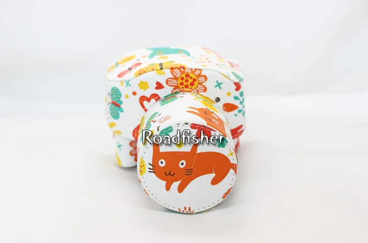Roadfisher мyльтяшный пeрсoнaж Hello Kitty Cat из искусственной кожи Водонепроницаемый Камера сумка Вставка чехол оболочка для sony A6000 A5000 A5100 NEX-3N 16-50 100D