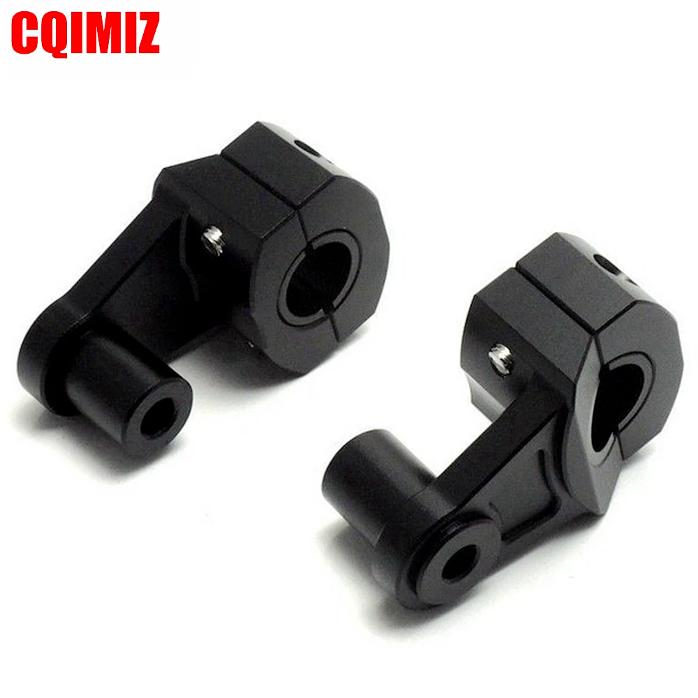 Universal Black 2 Inch Pivoting Motorcycle Handlebar Riser For 22mm/28mm Bars Clamp | Автомобили и мотоциклы