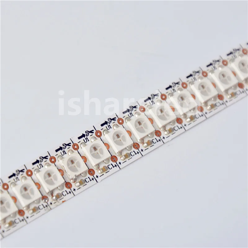 1 ~ 5 м в SK6812 WS2812B 144 светодиодов/m Белый черный SMD 5050 RGB Мечта адресуемых цветов