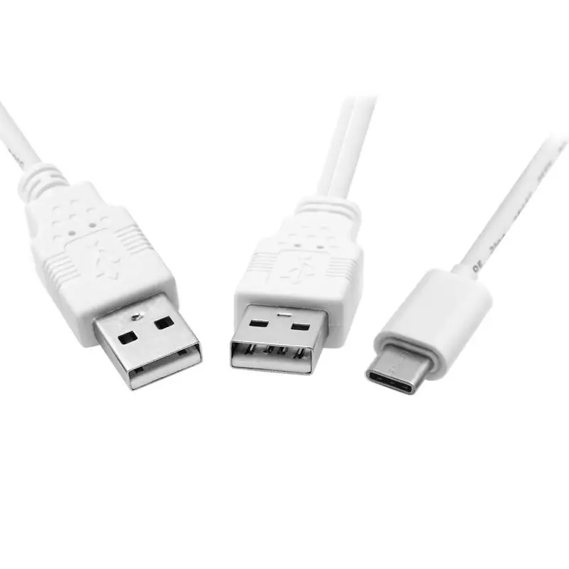Кабель USB 3 1 типа C для двух A Male Extra Power Data Y сотового телефона и жесткого диска|usb-c