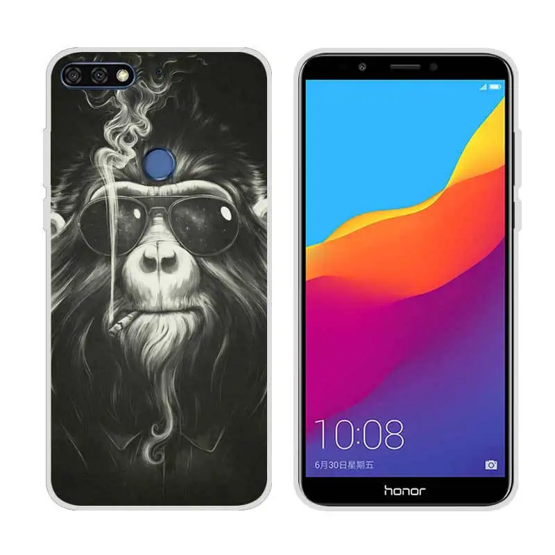 Honor 7C Pro Чехол huawei LND-L29 чехол 5 99 &quotМягкий из ТПУ с узором для телефона Huawe 7 C Honor7C