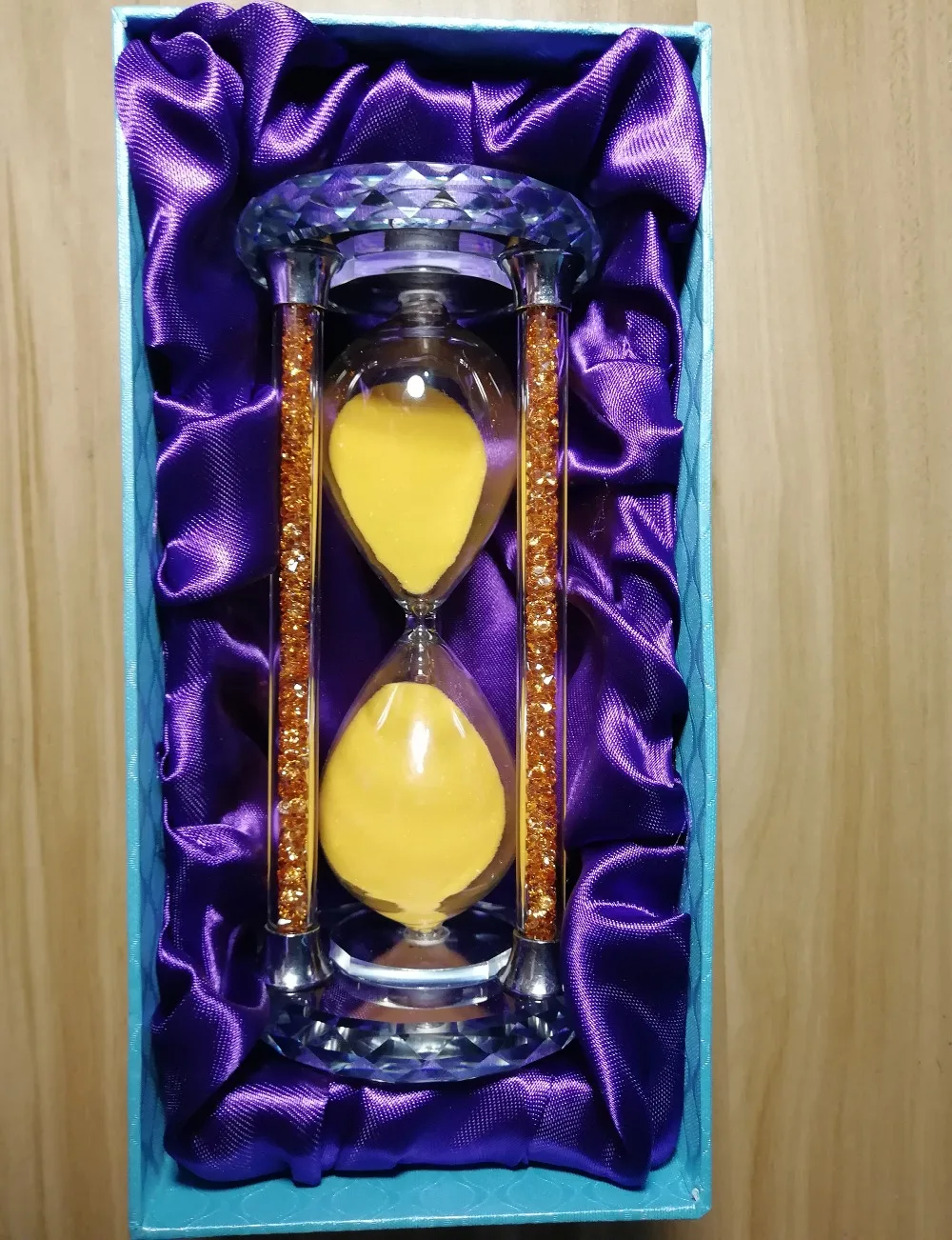 LACALOVE 30/60 минут хрустальные песочные часы с бриллиантами Песочные Таймер круглые