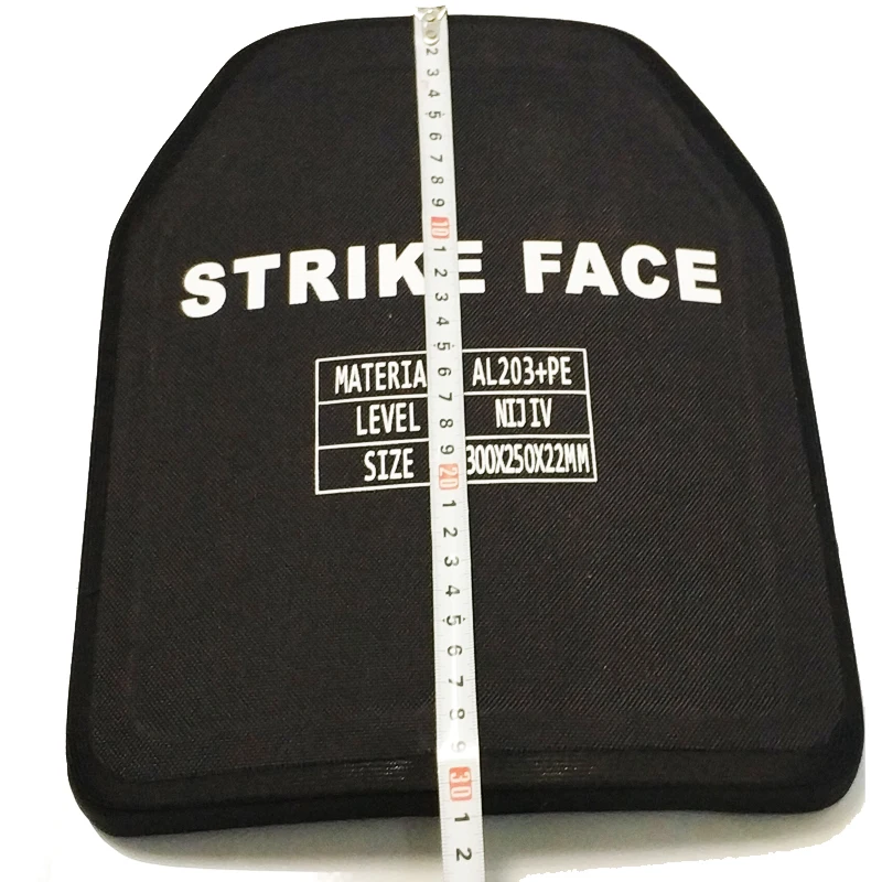 Продажа Военная тактика, алюминиевая и полиэтиленовая пуленепробиваемая панель Nij Iv/al2o3 Lvl Nij 4, отдельная баллистическая пластина с тестовым видео и ...