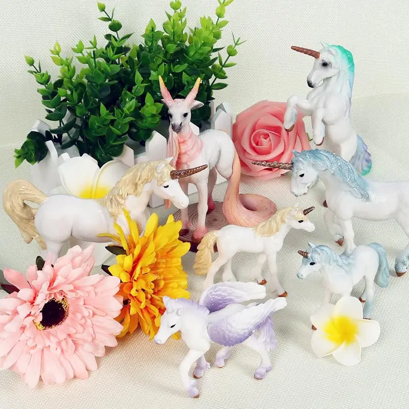 1 шт. 10*4*7 см Pegasus Lift The Wings Rainbow horse красочные реалистичные красота и тщательно