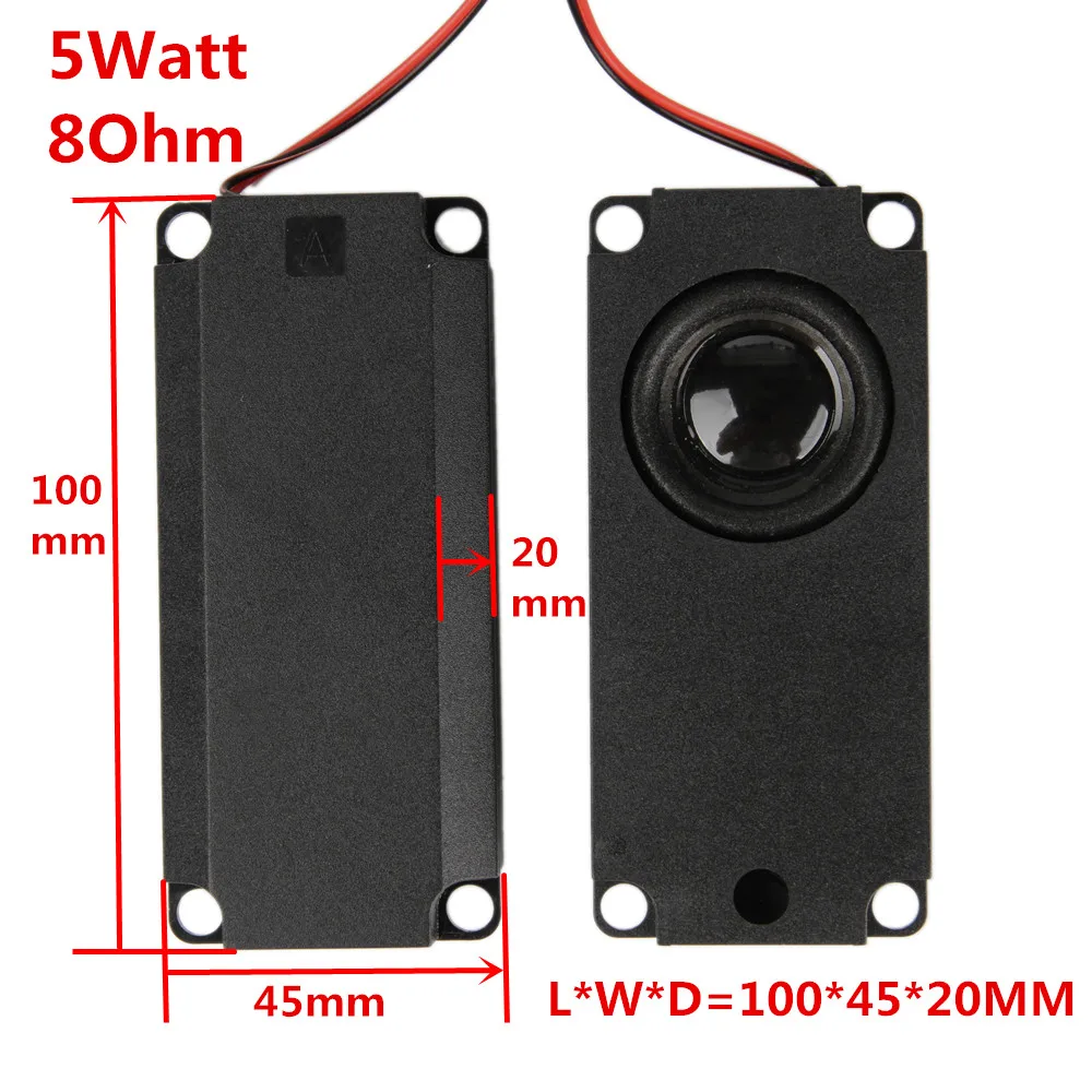 (2 шт./лот) 5 вт 8 ом 8R аудиоколонка s 10045 LED LCD TV колонка двойная диафрагменная 10 см x 4 2