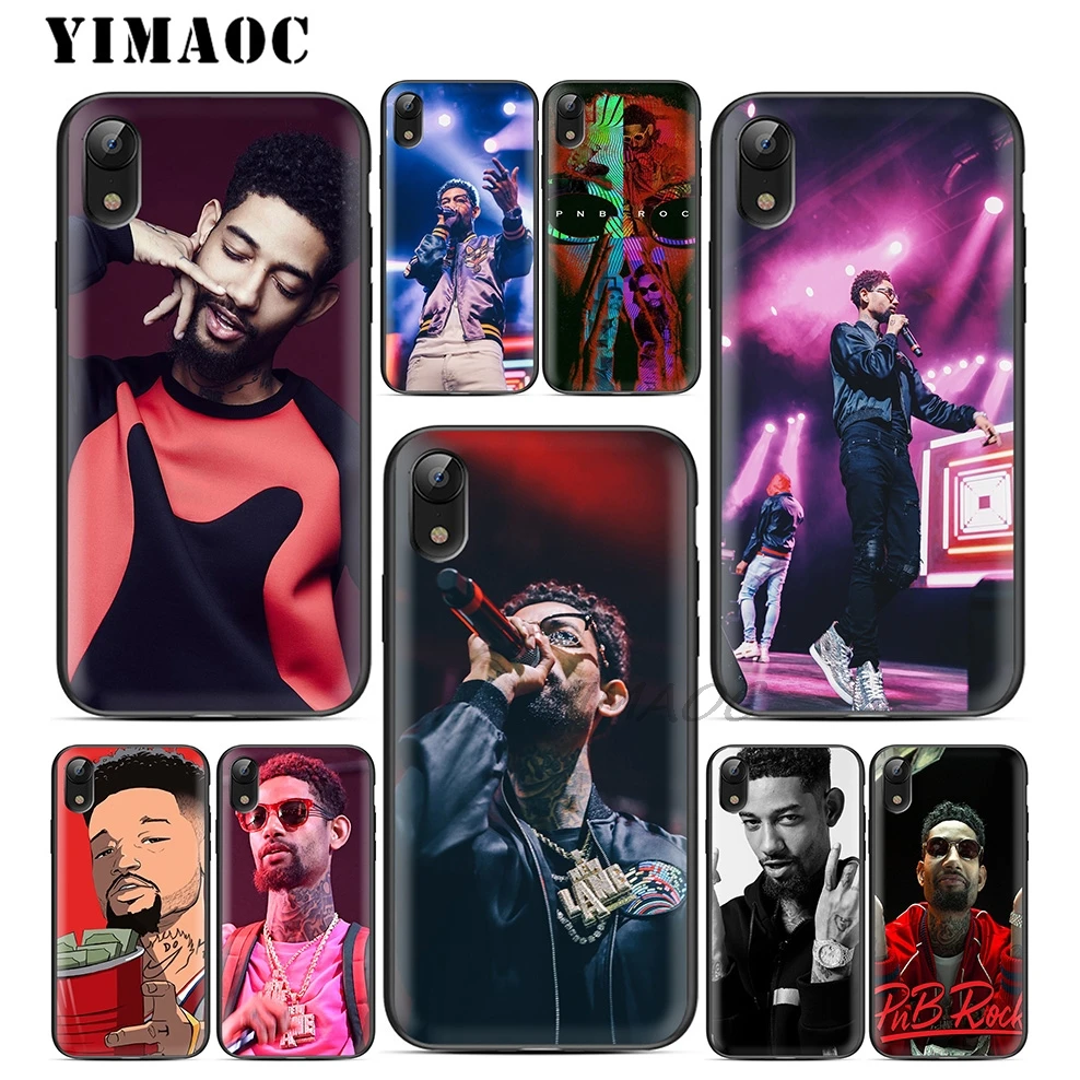YIMAOC Pnb рок-рэпер Мягкий ТПУ Черный силиконовый чехол для iPhone X или 10 8 7 6 6S Plus 5 5S SE Xr Xs