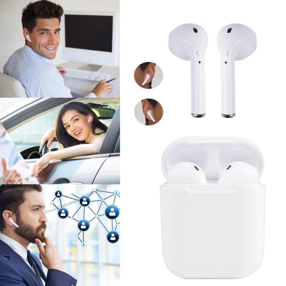 i8S TWS Headset Twins True Wireless Earphone Mini Bluetooth V4.2 Earbuds Stereo Earplug for iPhone Xiaomi Drop shipping | Электроника