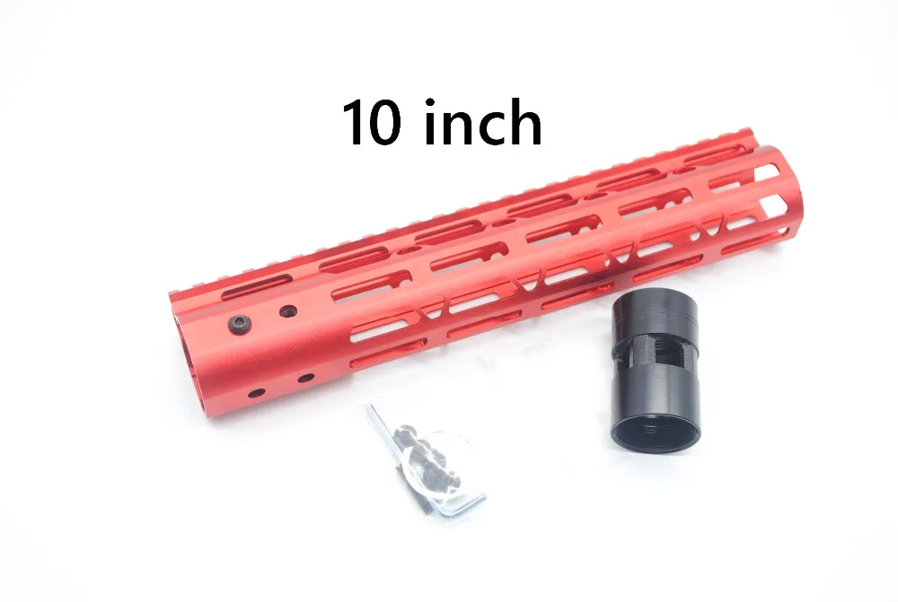 AR15 10 '཈'' 15 ''дюйма Бесплатная поплавковая система Red M Lok Handguard Picatinny Rail Fit.