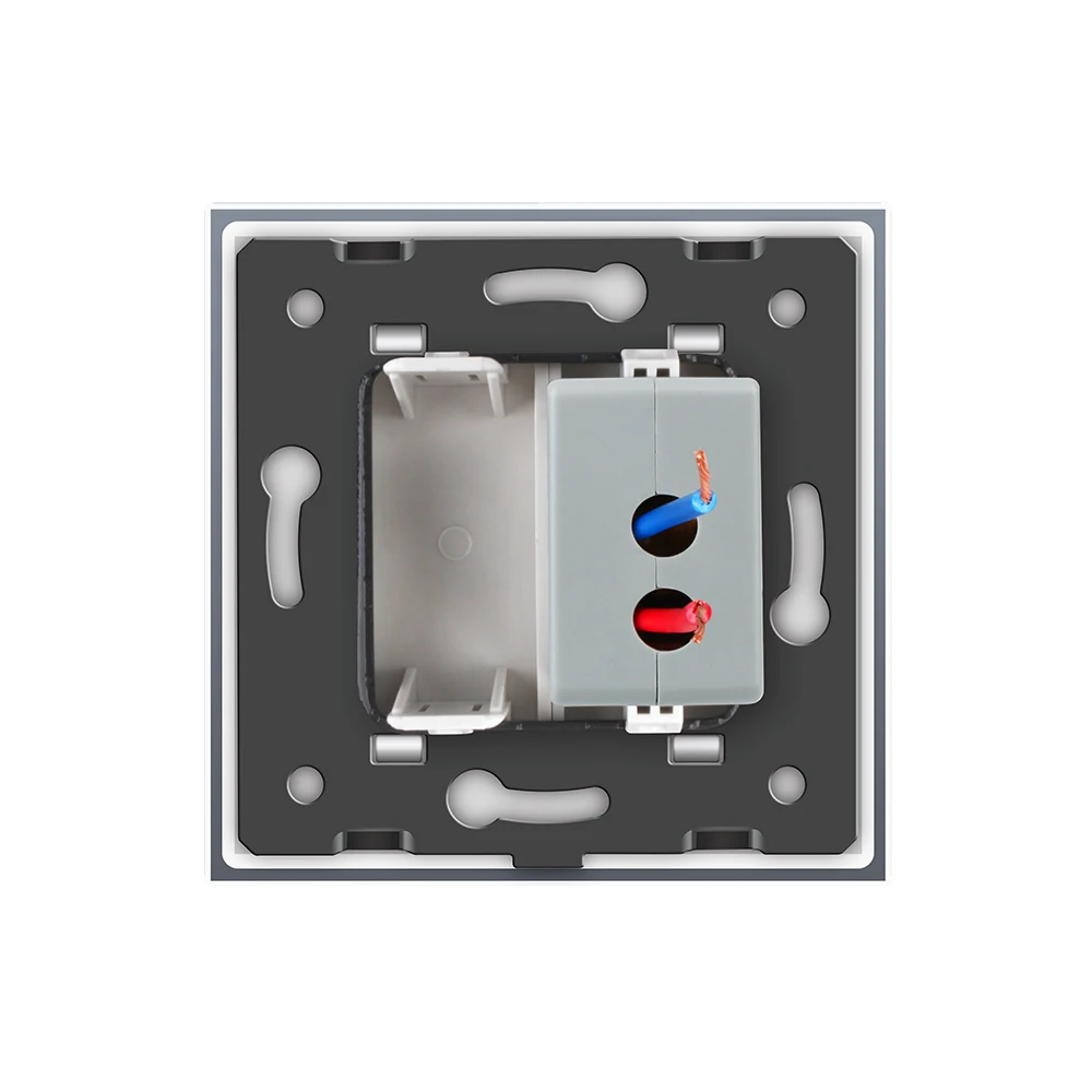 Livolo 4 цвета Хрустальная стеклянная панель одна банда USB розетка/настенная розетка