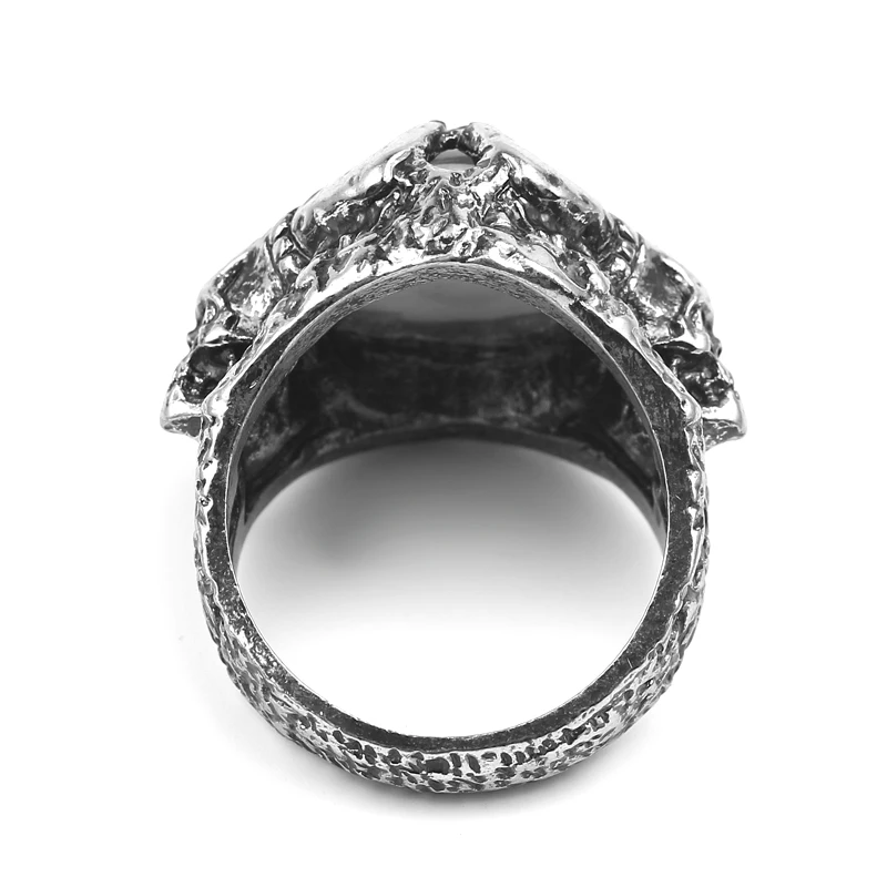 Мужское Винтажное кольцо в стиле панк готическое ужасное с черепом викингов
