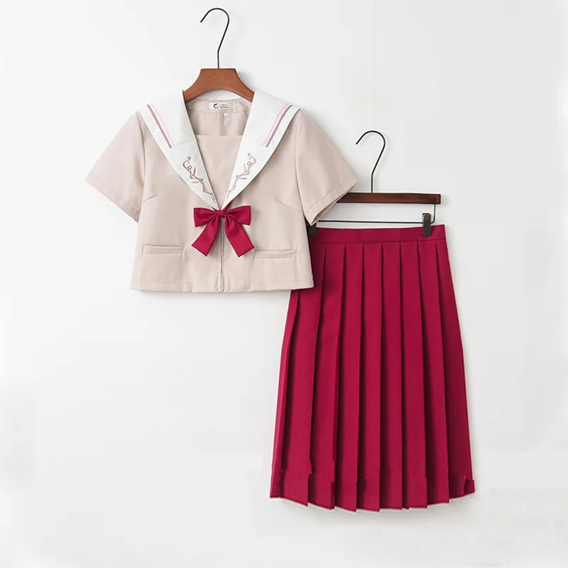 Японская школьная униформа для девочек в морском стиле топы + галстук-бабочка