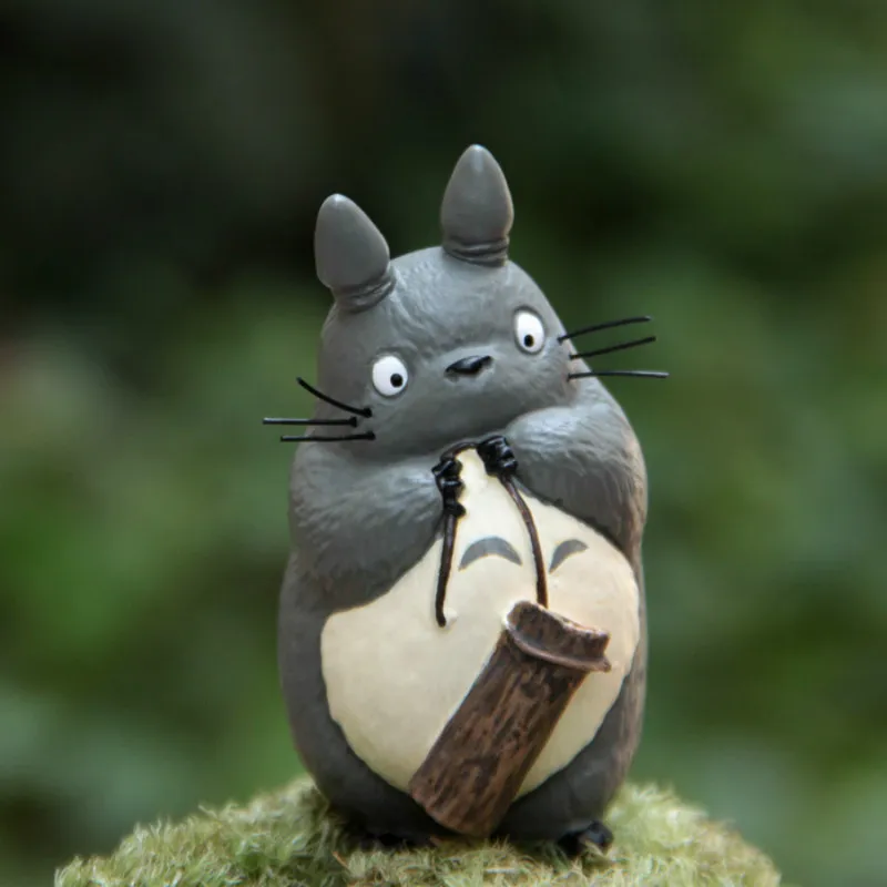 Хаяо Миядзаки Мой сосед Тоторо с деревянными ПВХ фигурку каваи мини игрушка