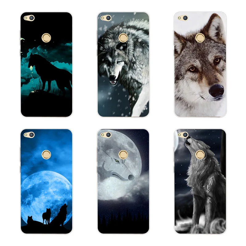 huawei p9 lite 2017 Case Silicon tigon beast Painting Soft TPU Back Cover for p8 honor 8 Phone cases shell |
