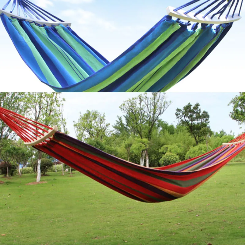 Гибочная подвесная кровать портативный гамак красного и синего цвета устойчивый