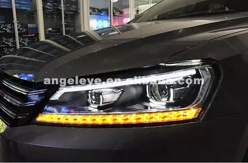 Новейший стиль для Volkswagen Passat B7 светодиодный фонарь 2011-2015 год черный корпус LD |
