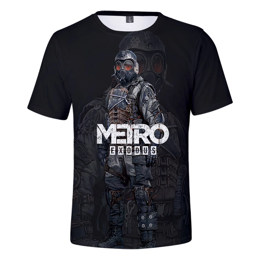 Женская/мужская футболка Metro Exodus с 3D принтом летние футболки коротким рукавом