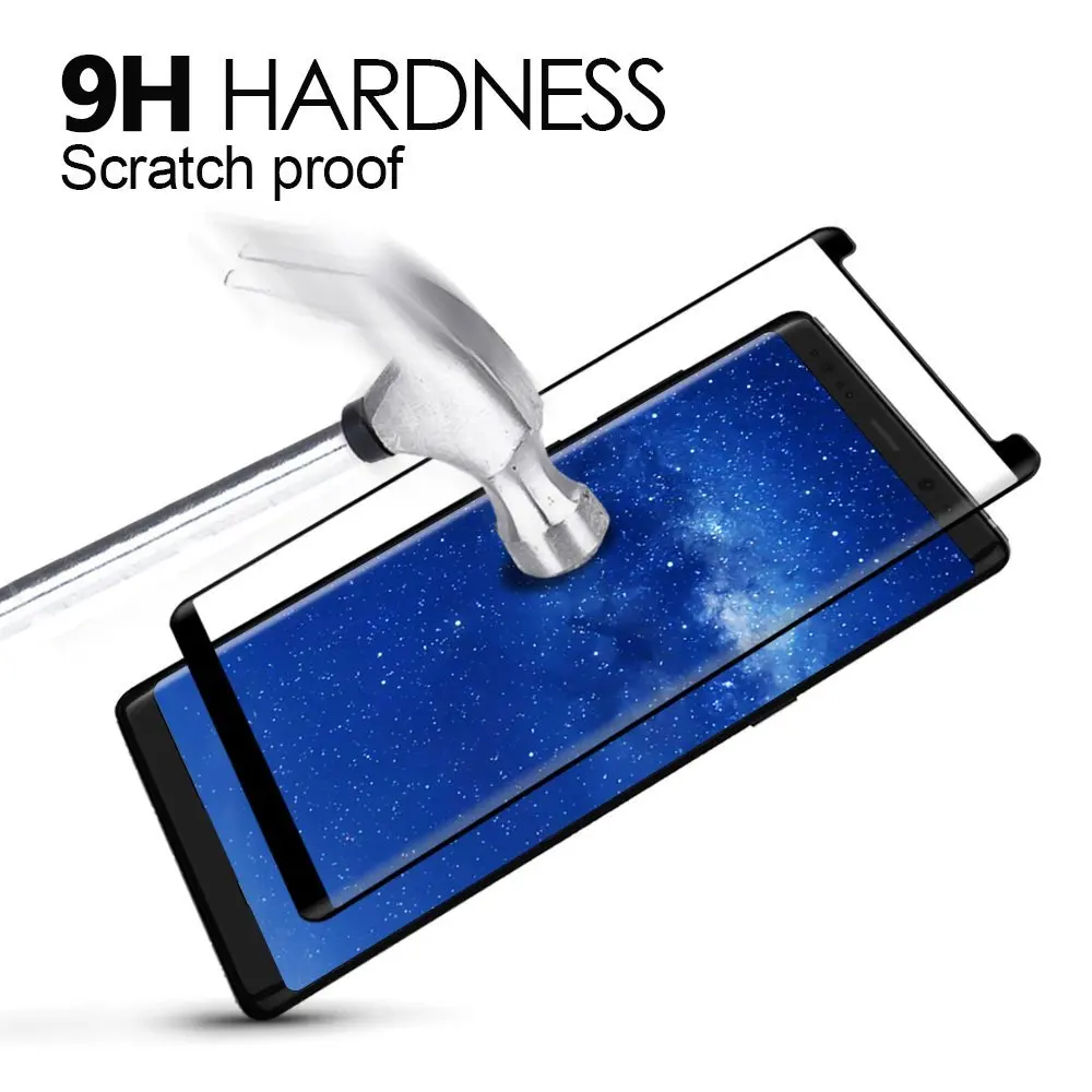 Закаленное стекло для Samsung Galaxy S8 Plus 3D круглая изогнутая Защитная пленка Note 8