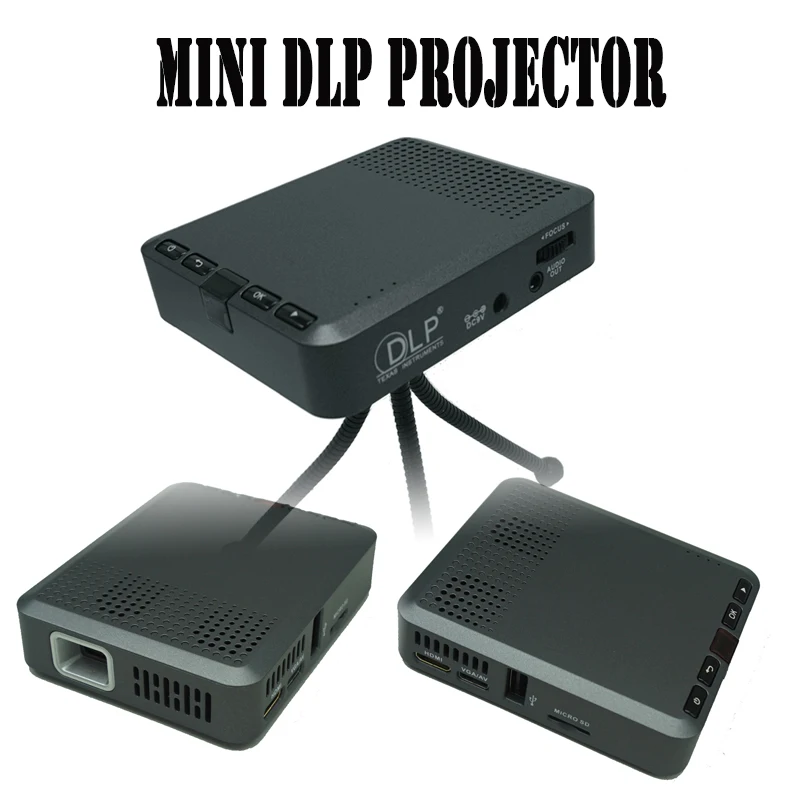 S30 Pico Projector Built-in 3000mhA Battery HD DLP technology Mini LED Mobile Phone Home Theater Micro | Электроника