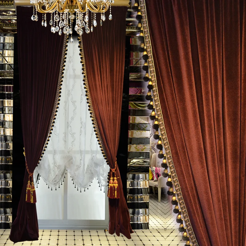 Индивидуальные занавески в европейском и американском стиле высококлассные