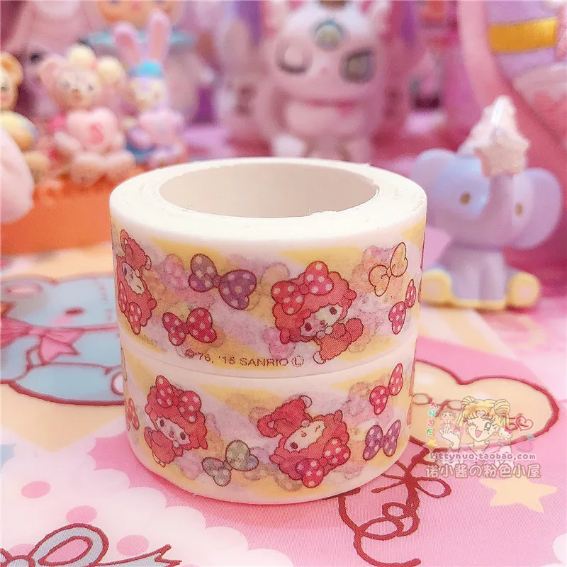 2 шт./лот, мультик, моя мелодия, маленькие звезды-близнецы, Cinnamoroll, Васи, лента, сделай сам, японская бумага, декоративная маскирующая лента, наклейки