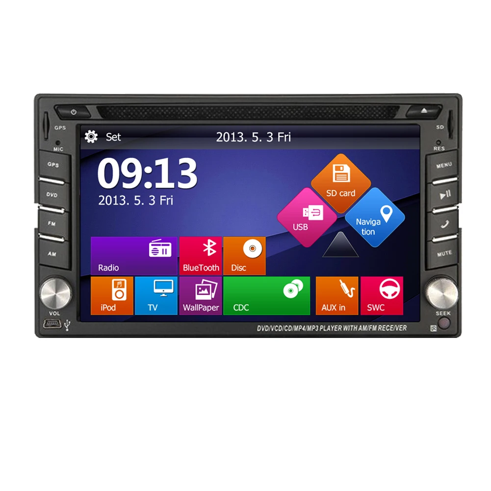 Gps карта Автомобильный DVD сенсорный экран головное устройство MP5 PC аудио RDS