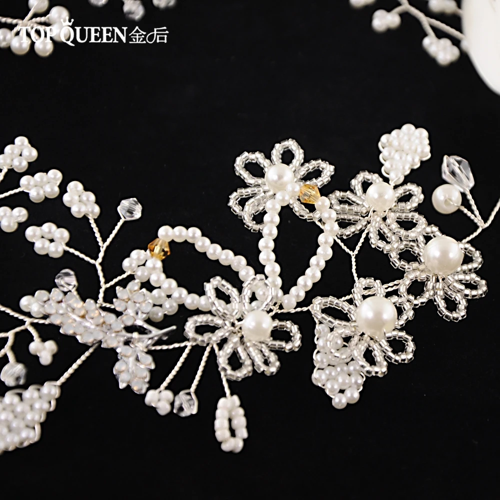 TOPQUEEN SH07 модный пояс для свадебного платья жемчужный пояс для подружки невесты Хрустальный жемчужный Свадебный поясок для свадебного платья с жемчугом