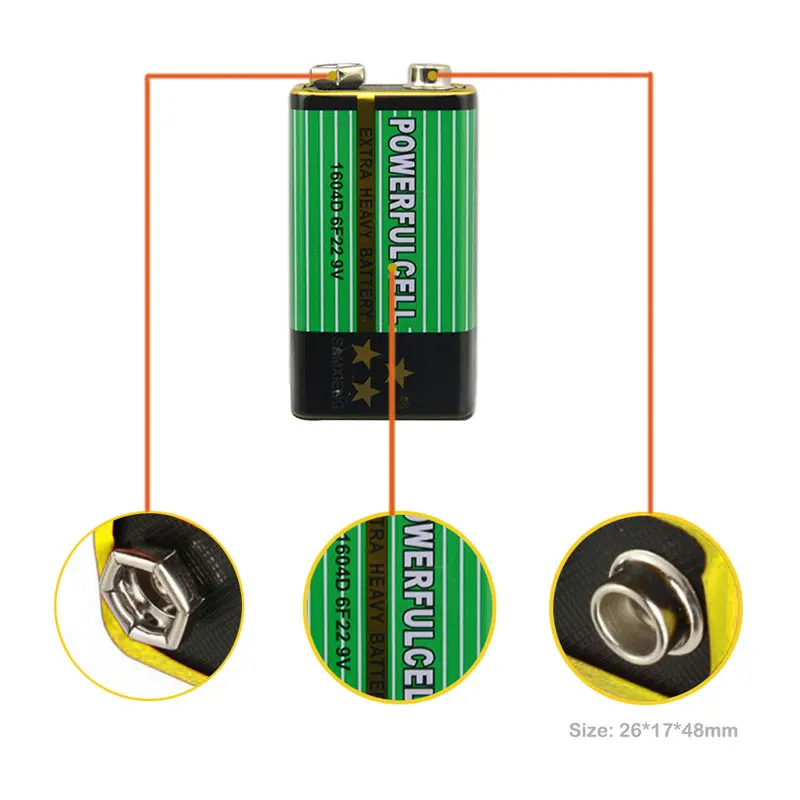 1 шт 6F22 9V Батарея PPP3 6lr61 трансформаторного двигателя Mn-Zn/MnO2 сухой Батарея для цифровой Камера дистанционного Управление игрушка дымовой пожарной сигнализации инструмент для мобильного