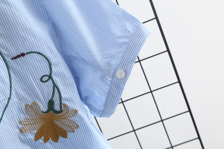 Блузка женская летняя с коротким рукавом 100% хлопок | Женская одежда