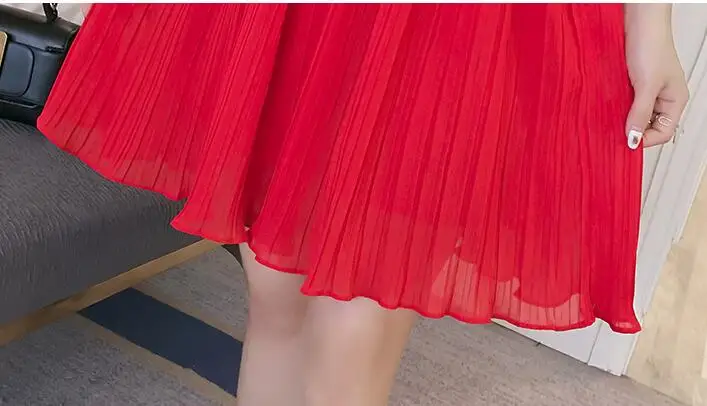 

2021 Breast feeding Dress for Pregnant Women Summer Maternity Dresses Strapless Chiffon Ruffled Pleated Nursing Dress For Party