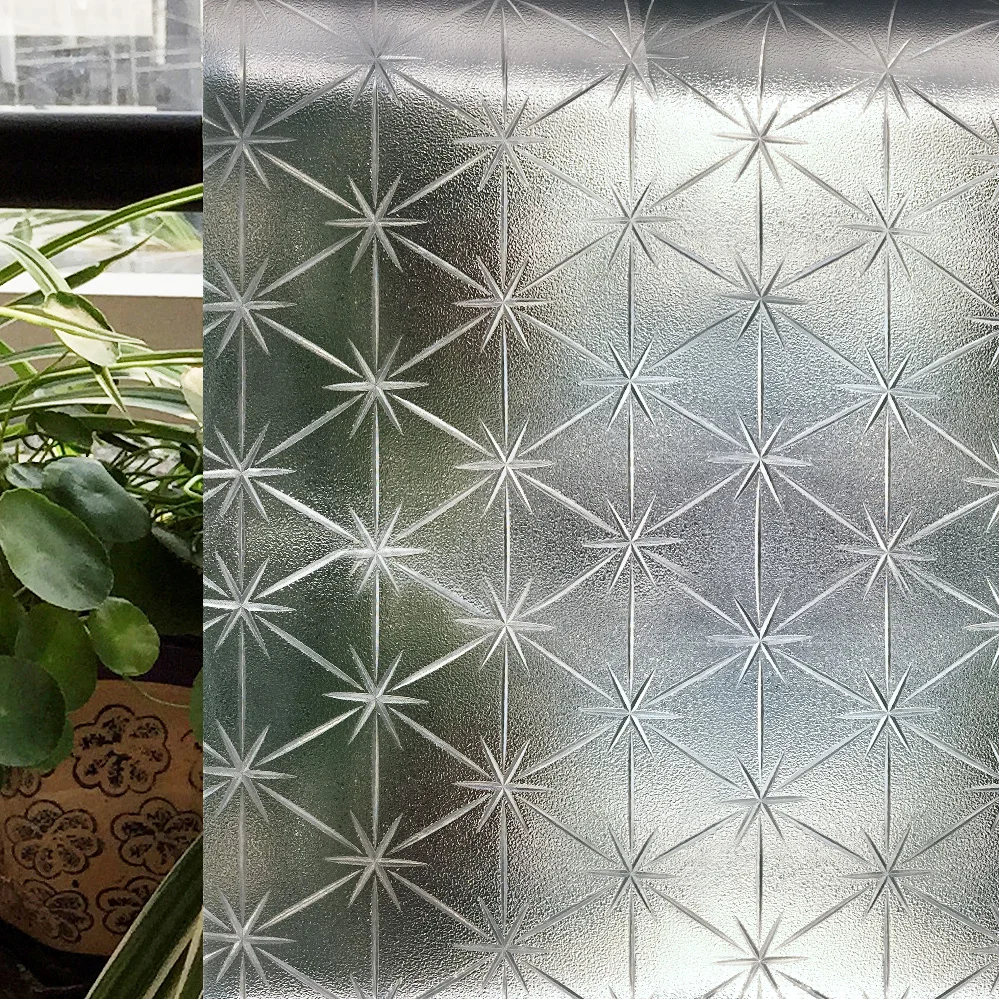 CottonColors Главная Ванная Комната ПВХ Водонепроницаемый Window Films, без Клея Статические 3D Декоративные Конфиденциальности Стекло Стикер Размер 90x200 См