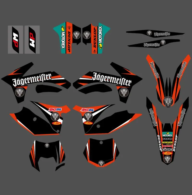 

GRAPHICS WITH MATCHING BACKGROUNDS Sticker For KTM SX XC XCW XCF SXF XCF-W XC-W XC-F SX-F 125 150 200 250 350 450 500