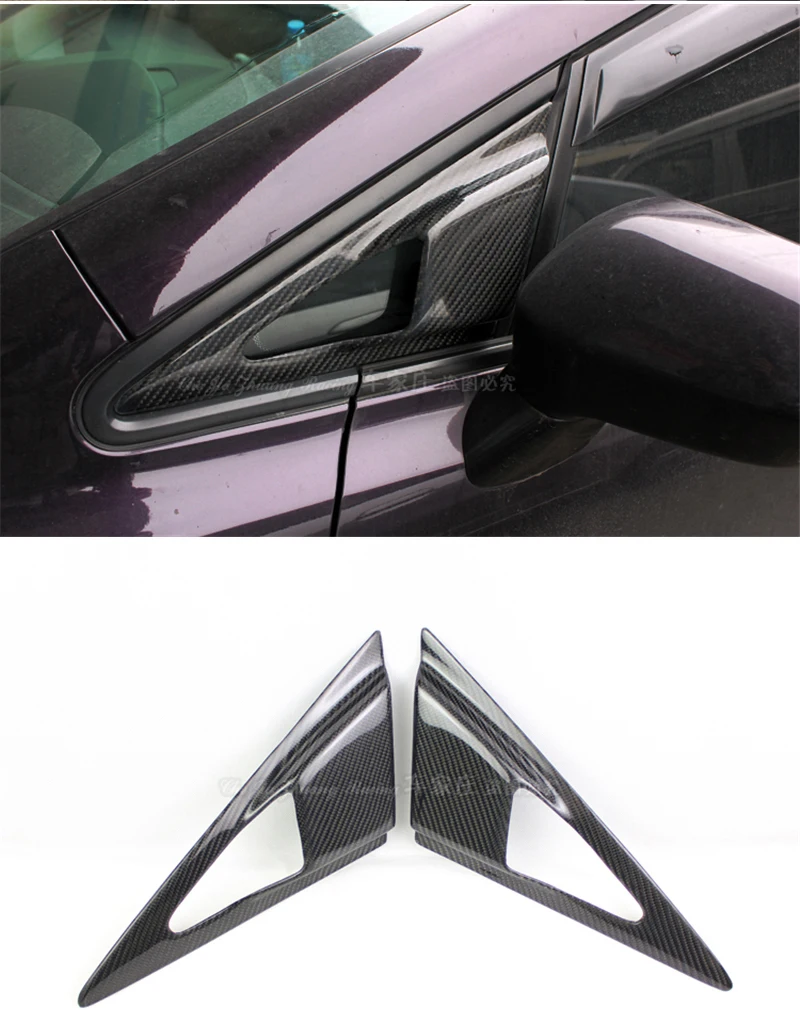 Используется для Honda Civic панель с прорезями на окно 2009-2011год FRP углеродного волокна Feel стиль FD2 переднее боковое окно украшение автомобиля переустановка